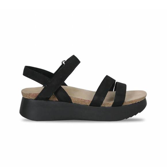 NEW MUNRO women's juniper sandal in black nubuck - Picture 1 of 5